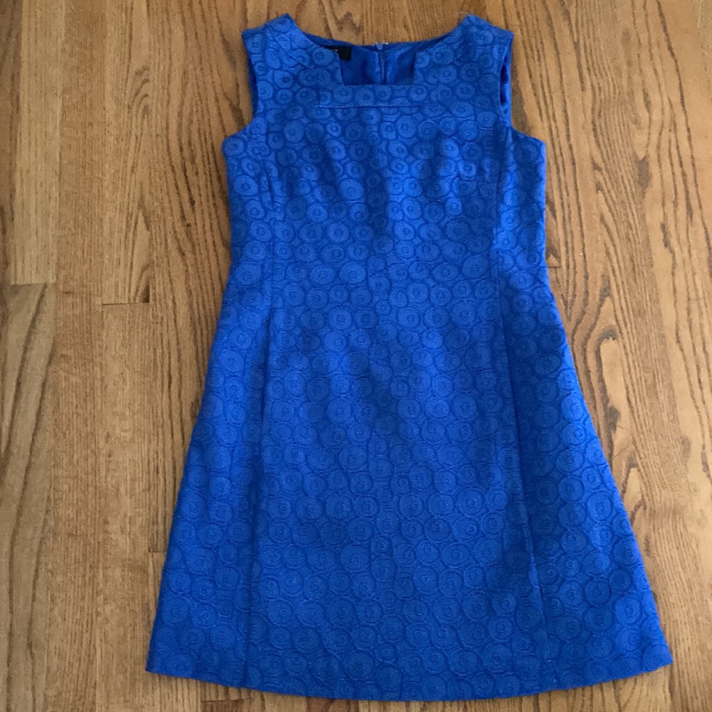 Nine West Blue Sleeveless Sheath Dress